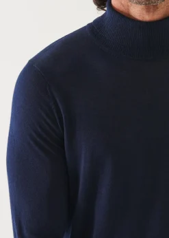 PATRICK ASSARAF Fine Gauge Merino Wool Turtleneck|Men Knitwear