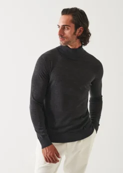 PATRICK ASSARAF Fine Gauge Merino Wool Turtleneck|Men Knitwear