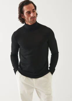 PATRICK ASSARAF Fine Gauge Merino Wool Turtleneck|Men Knitwear