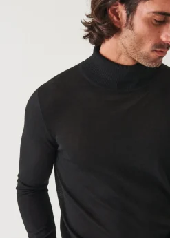PATRICK ASSARAF Fine Gauge Merino Wool Turtleneck|Men Knitwear