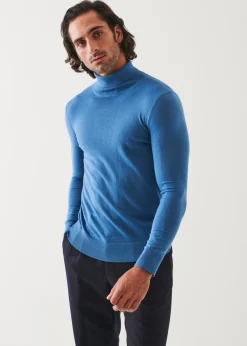 PATRICK ASSARAF Fine Gauge Merino Wool Turtleneck|Men Knitwear