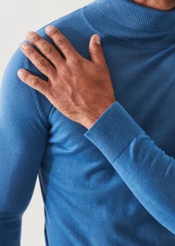 PATRICK ASSARAF Fine Gauge Merino Wool Turtleneck|Men Knitwear