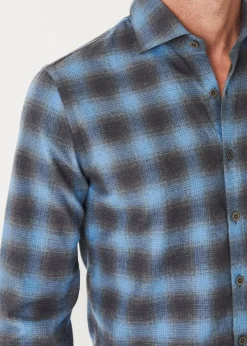 PATRICK ASSARAF Flannel Plaid Shirt|Men Shirts