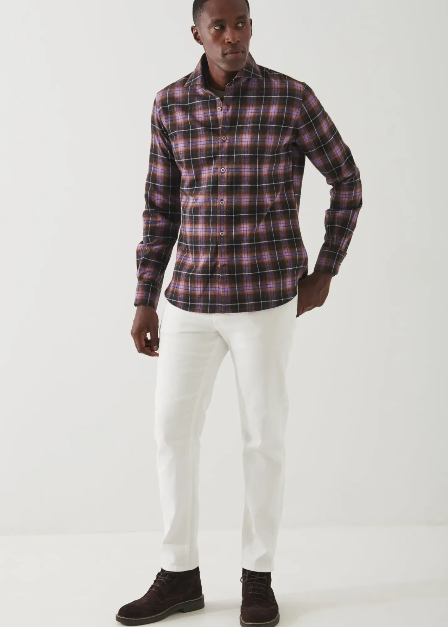 PATRICK ASSARAF Flannel Shirt|Men Shirts