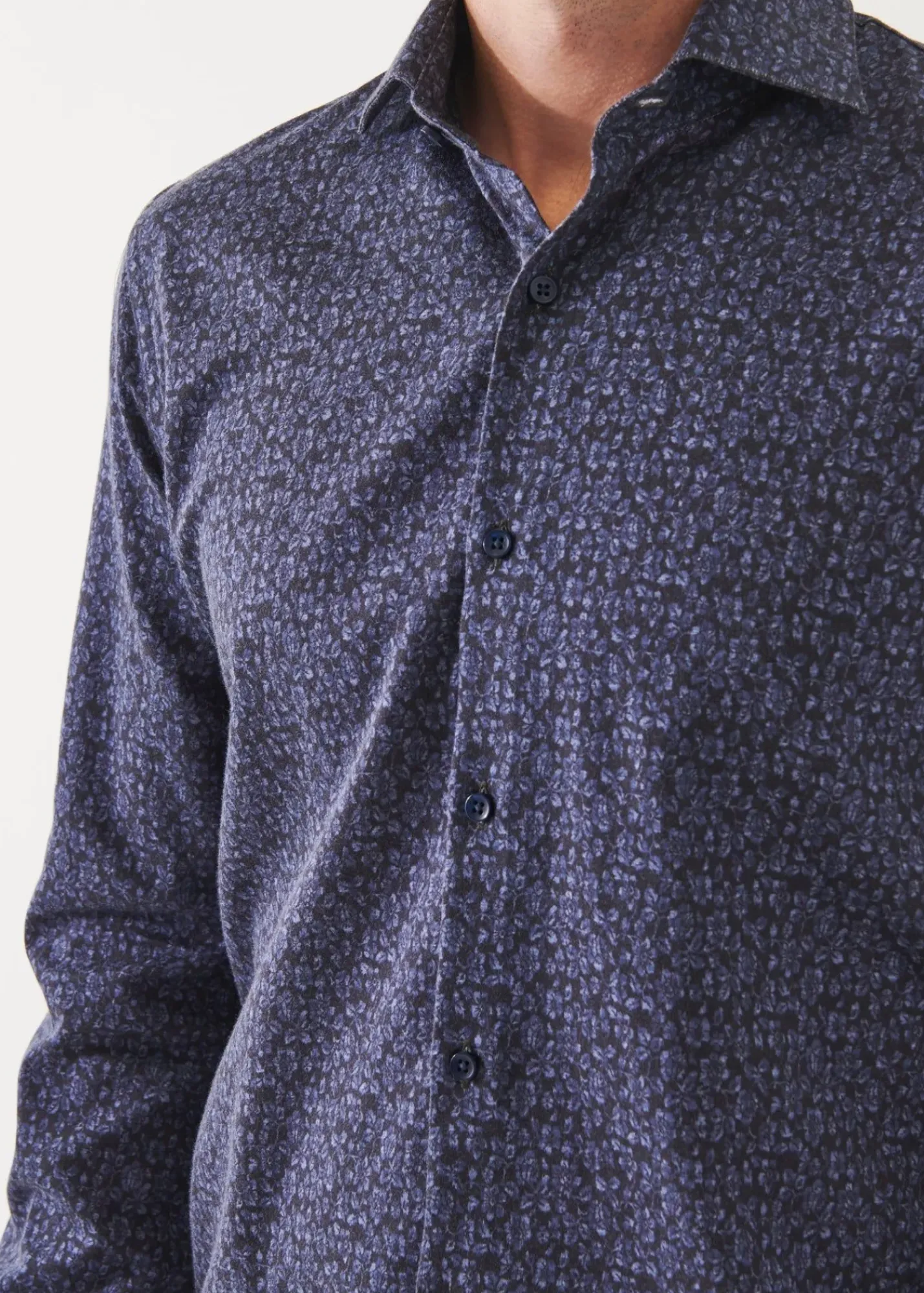 PATRICK ASSARAF Floral Print Cotton Shirt|Men Shirts
