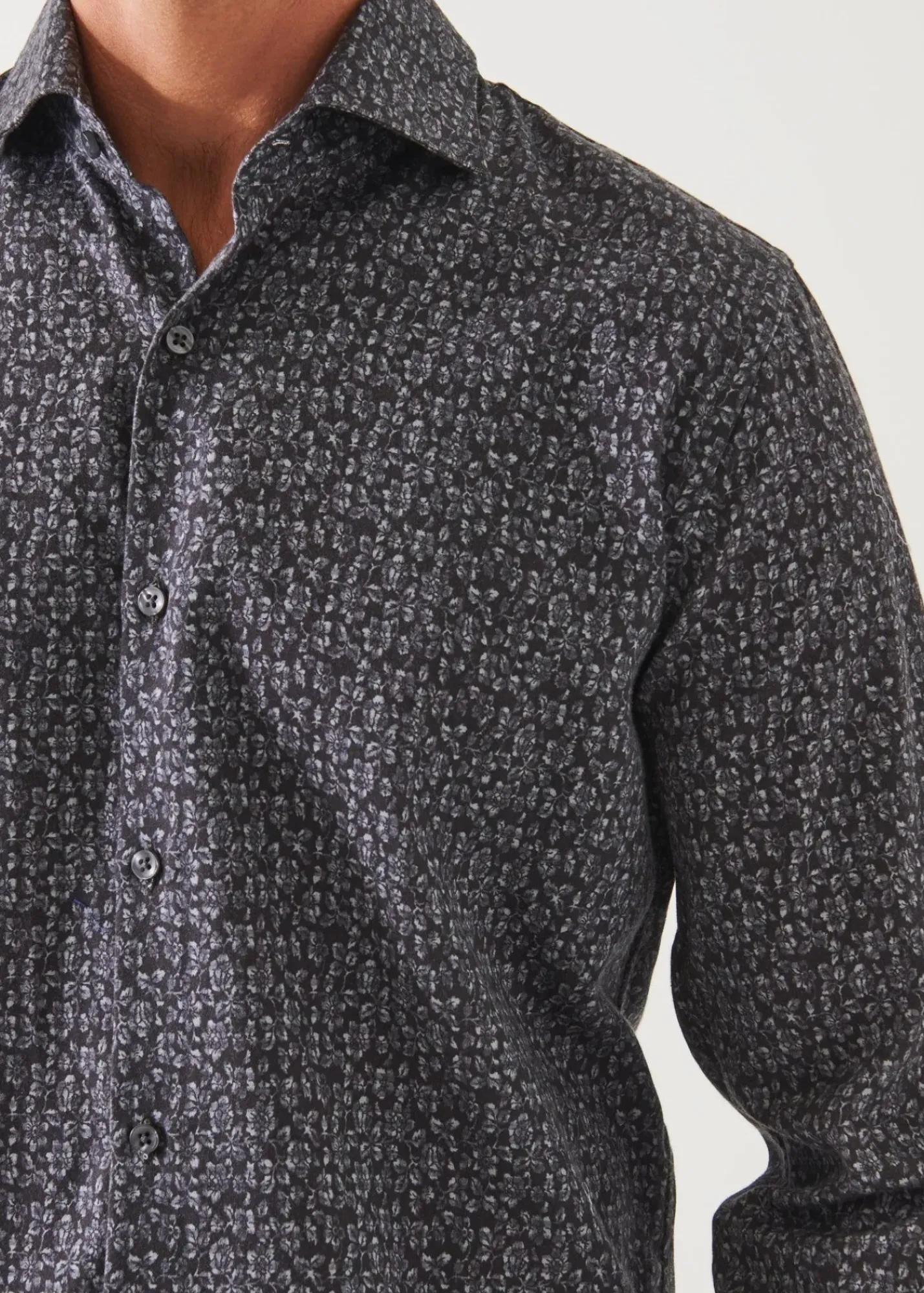 PATRICK ASSARAF Floral Print Cotton Shirt|Men Shirts