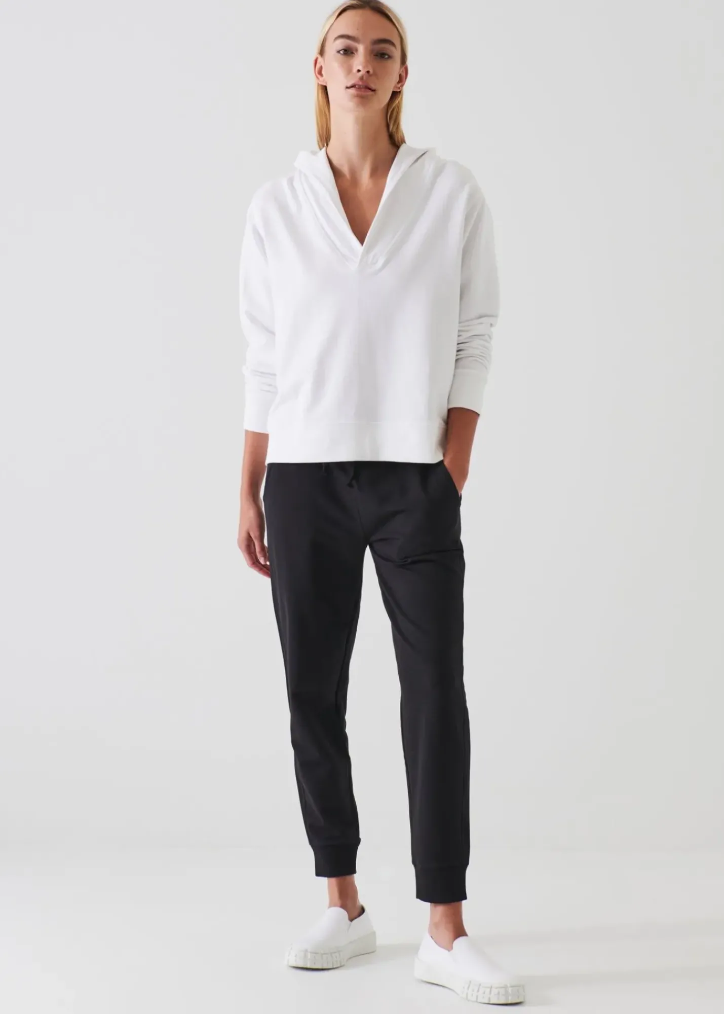 PATRICK ASSARAF French Terry Drawstring Jogger|Women Pants
