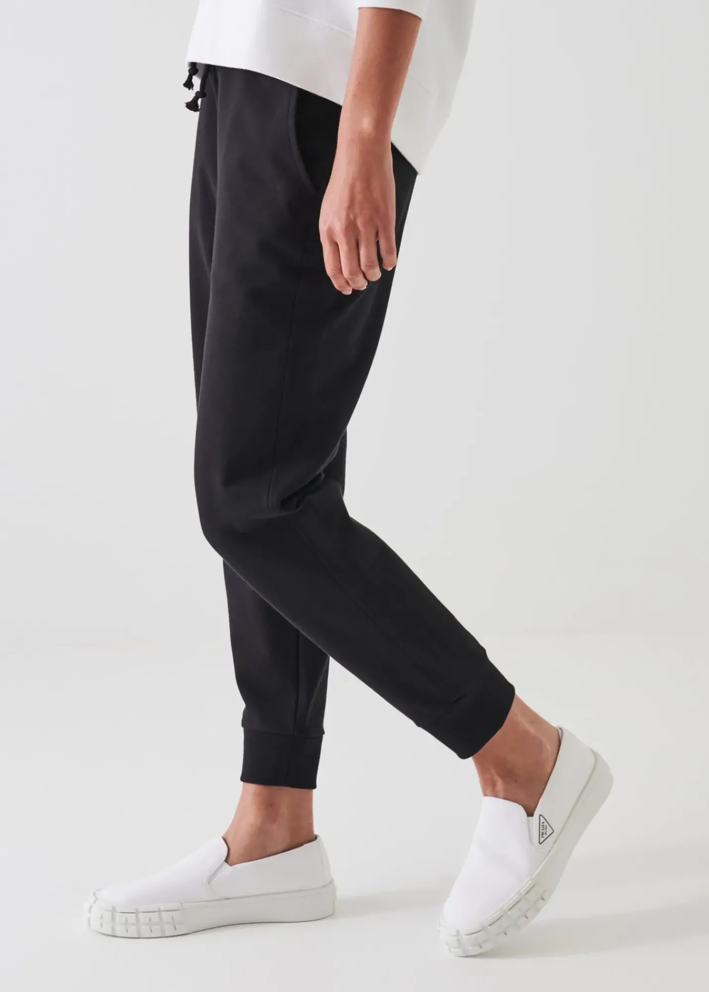 PATRICK ASSARAF French Terry Drawstring Jogger|Women Pants