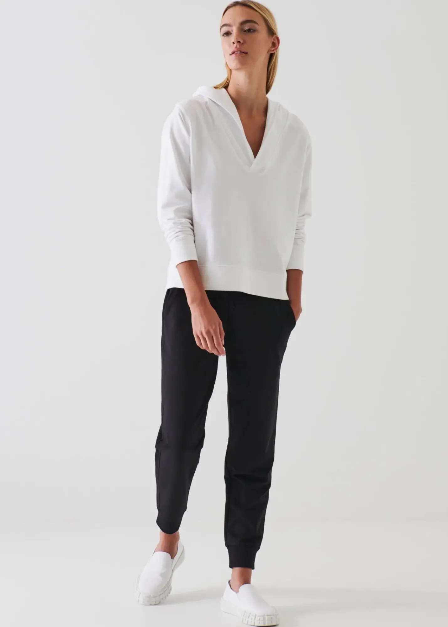 PATRICK ASSARAF French Terry Drawstring Jogger|Women Pants
