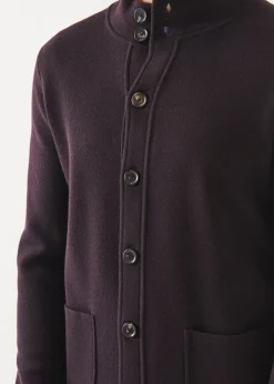 PATRICK ASSARAF Half Milano Stitch Mock Cardigan|Men Knitwear