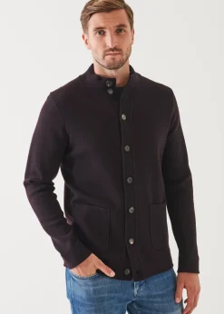 PATRICK ASSARAF Half Milano Stitch Mock Cardigan|Men Knitwear
