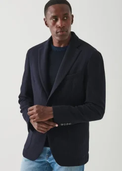 PATRICK ASSARAF Herringbone Wool Blazer|Men Blazers