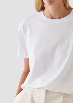 PATRICK ASSARAF Iconic Pima Cotton Stretch Boyfriend T-Shirt|Women T-Shirts