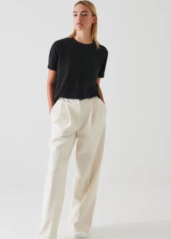 PATRICK ASSARAF Iconic Pima Cotton Stretch Boyfriend T-Shirt|Women T-Shirts