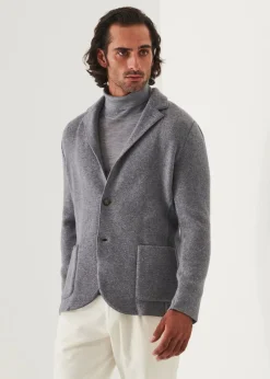 PATRICK ASSARAF Italian Cashmere Two-Button Blazer|Men Blazers