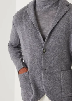 PATRICK ASSARAF Italian Cashmere Two-Button Blazer|Men Blazers