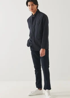 PATRICK ASSARAF Italian Nylon Hybrid Jacket|Men Outerwear