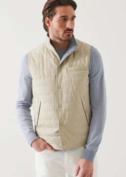 PATRICK ASSARAF Italian Nylon Quilted Vest|Men Outerwear
