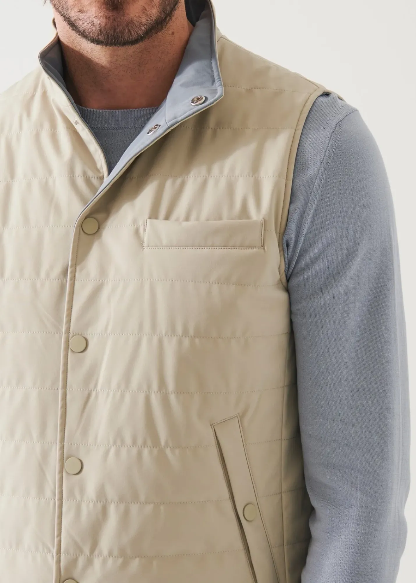 PATRICK ASSARAF Italian Nylon Quilted Vest|Men Outerwear