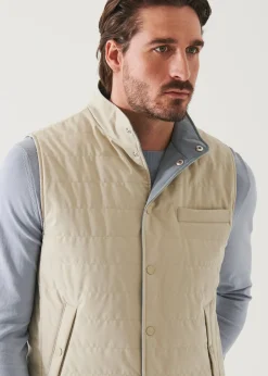 PATRICK ASSARAF Italian Nylon Quilted Vest|Men Outerwear