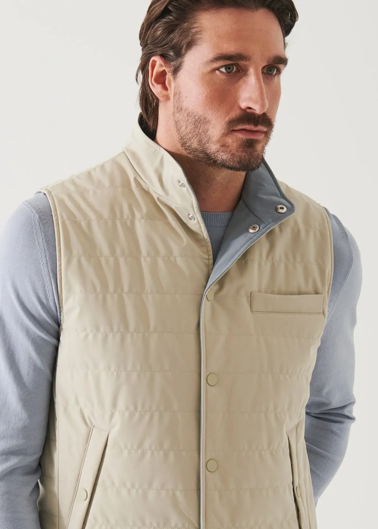 PATRICK ASSARAF Italian Nylon Quilted Vest|Men Outerwear