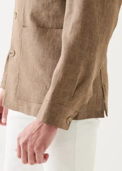 PATRICK ASSARAF Italian One Pocket Shirt Jacket|Men Shirt Jackets