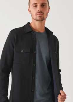 PATRICK ASSARAF Japanese Double-Face Shirt Jacket|Men Outerwear