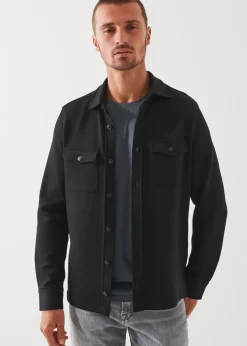 PATRICK ASSARAF Japanese Double-Face Shirt Jacket|Men Outerwear