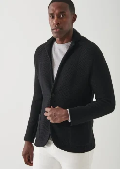 PATRICK ASSARAF Knit Sweater Jacket|Men Blazers