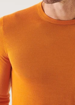 PATRICK ASSARAF Lightweight Merino Blend Crewneck Sweater|Men Knitwear