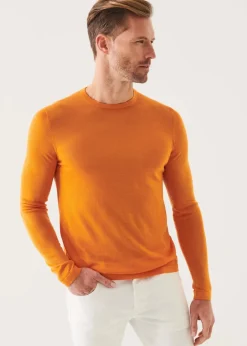 PATRICK ASSARAF Lightweight Merino Blend Crewneck Sweater|Men Knitwear