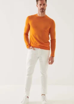 PATRICK ASSARAF Lightweight Merino Blend Crewneck Sweater|Men Knitwear