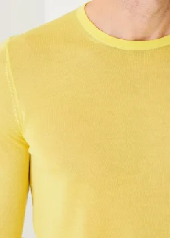 PATRICK ASSARAF Lightweight Merino Blend Crewneck Sweater|Men Knitwear