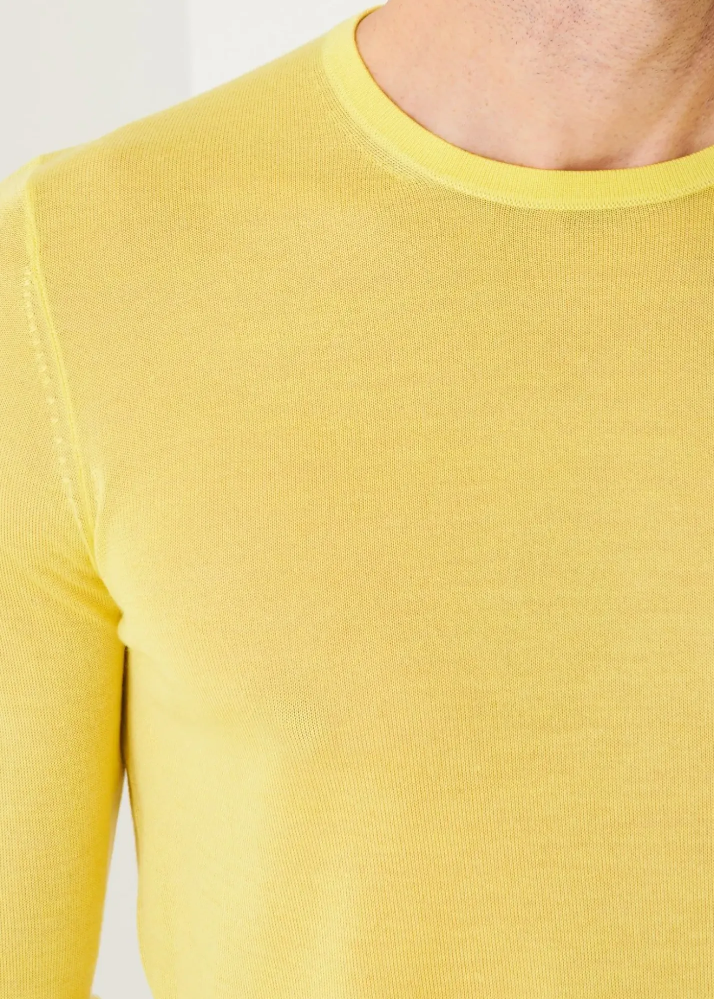 PATRICK ASSARAF Lightweight Merino Blend Crewneck Sweater|Men Knitwear