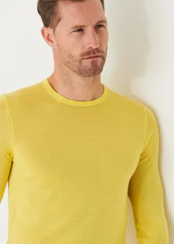 PATRICK ASSARAF Lightweight Merino Blend Crewneck Sweater|Men Knitwear