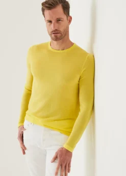 PATRICK ASSARAF Lightweight Merino Blend Crewneck Sweater|Men Knitwear