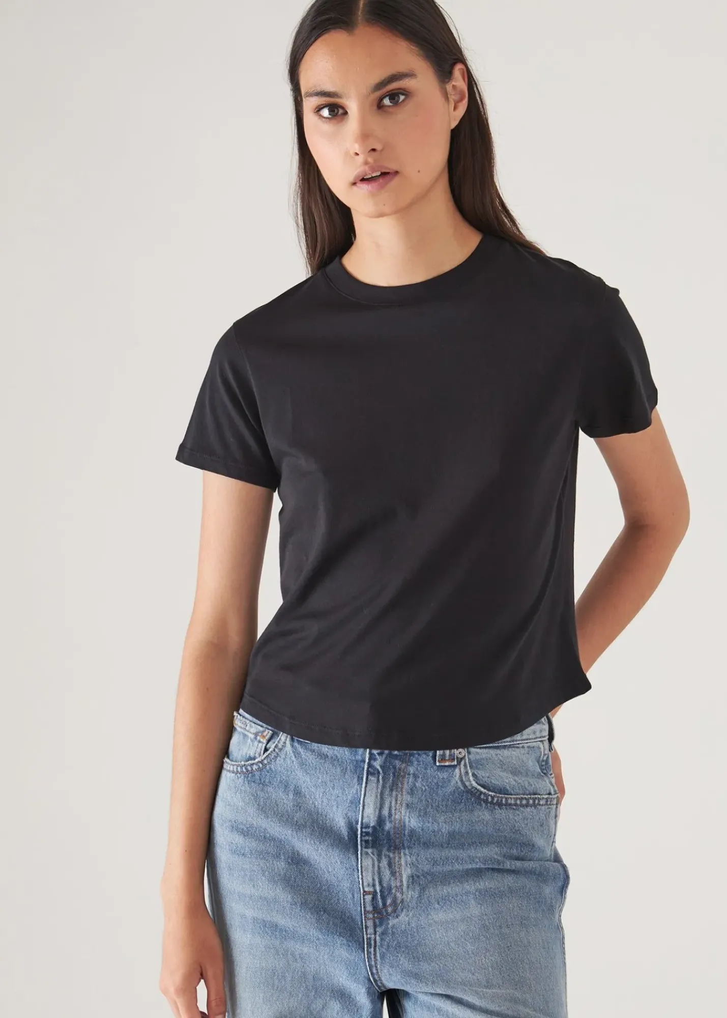 PATRICK ASSARAF Lightweight Pima Cotton Baby T-Shirt|Women T-Shirts