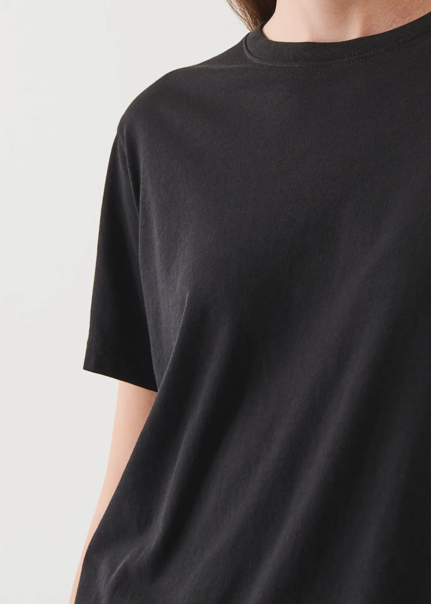 PATRICK ASSARAF Lightweight Pima Cotton Boyfriend T-Shirt|Women T-Shirts