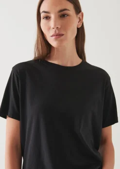PATRICK ASSARAF Lightweight Pima Cotton Boyfriend T-Shirt|Women T-Shirts