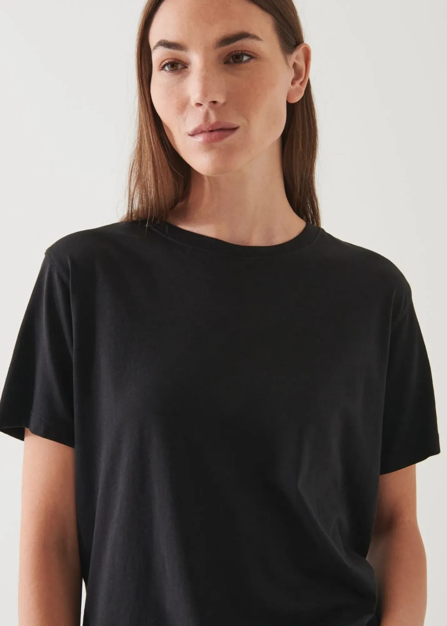 PATRICK ASSARAF Lightweight Pima Cotton Boyfriend T-Shirt|Women T-Shirts