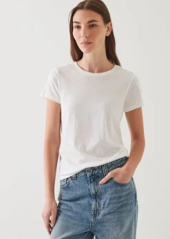 PATRICK ASSARAF Lightweight Pima Cotton Classic T-Shirt|Women T-Shirts