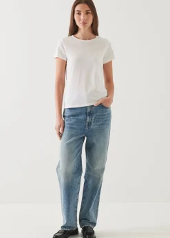 PATRICK ASSARAF Lightweight Pima Cotton Classic T-Shirt|Women T-Shirts