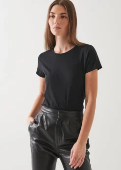 PATRICK ASSARAF Lightweight Pima Cotton Classic T-Shirt|Women T-Shirts