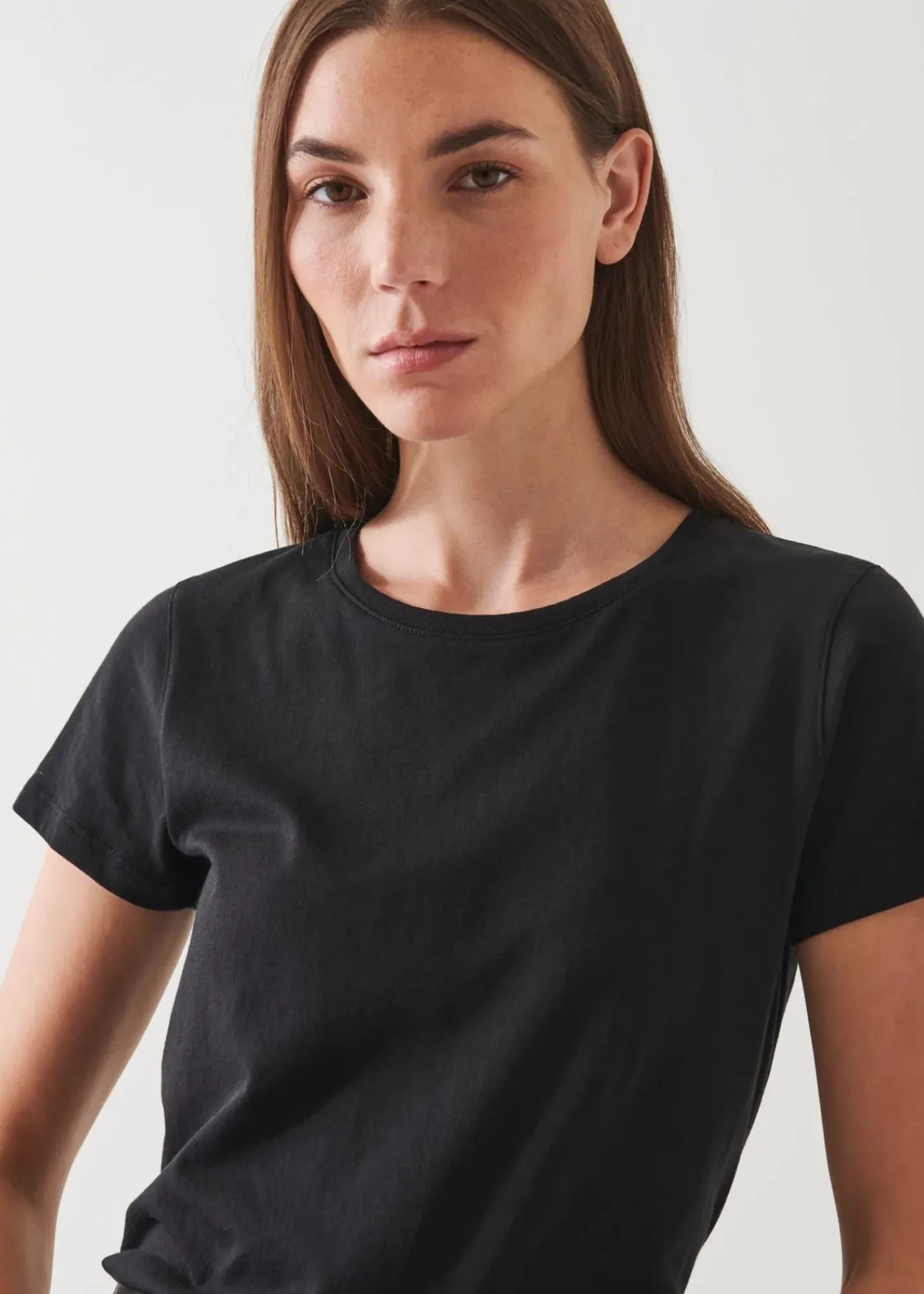 PATRICK ASSARAF Lightweight Pima Cotton Classic T-Shirt|Women T-Shirts