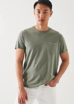 PATRICK ASSARAF Lightweight Pima Cotton Pocket T-Shirt|Men T-Shirts
