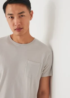 PATRICK ASSARAF Lightweight Pima Cotton Pocket T-Shirt|Men T-Shirts