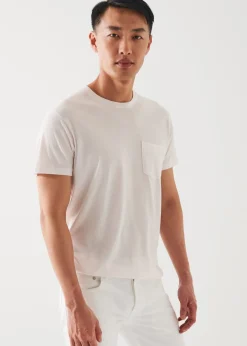 PATRICK ASSARAF Lightweight Pima Cotton Pocket T-Shirt|Men T-Shirts