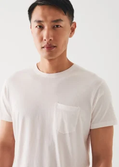 PATRICK ASSARAF Lightweight Pima Cotton Pocket T-Shirt|Men T-Shirts