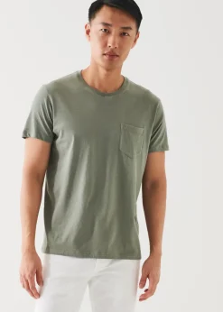 PATRICK ASSARAF Lightweight Pima Cotton Pocket T-Shirt|Men T-Shirts