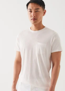 PATRICK ASSARAF Lightweight Pima Cotton Pocket T-Shirt|Men T-Shirts